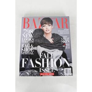 2014 Bazar September Linda Evangelista Fall Fashion Magazine